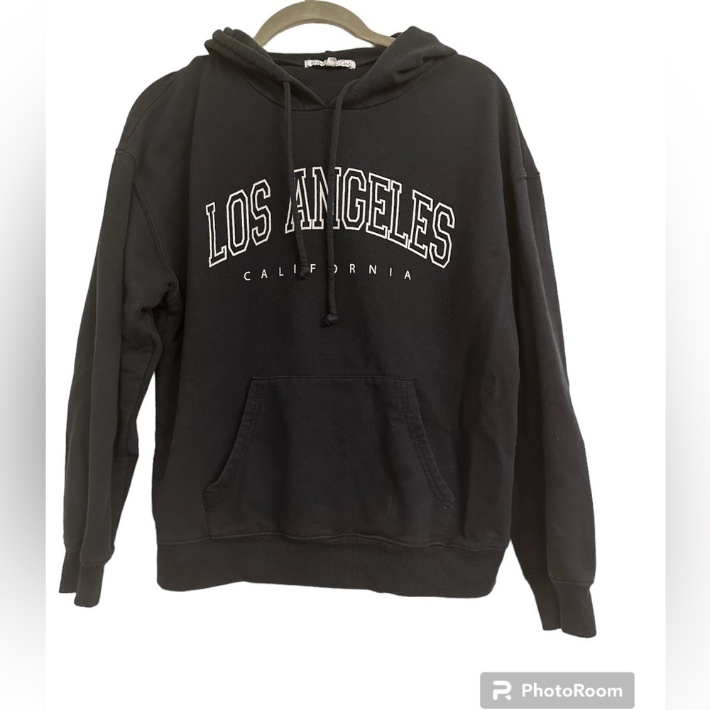 Los Angeles sweatshirt hoodie black small Rebellious One‎